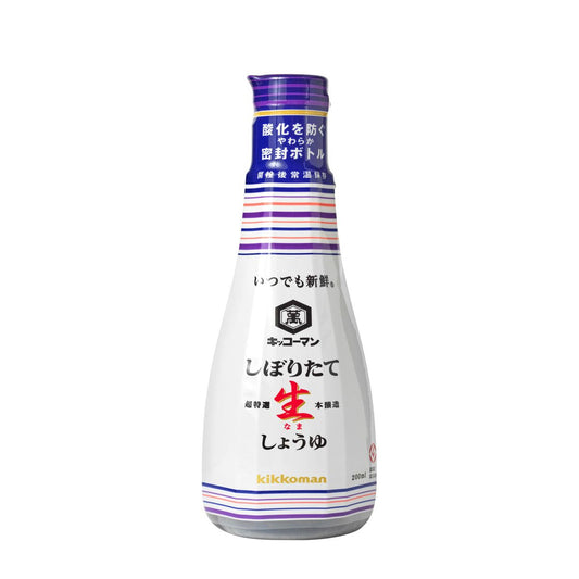 Molho de Soja Shoyu Shiboritate Nama 200ml Kikkoman