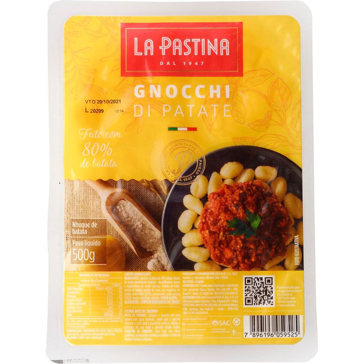 Nhoque De Batata 500g La Pastina