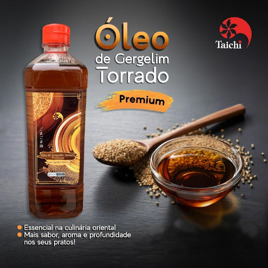 Óleo de Gergelim Torrado Premium 900ml Taichi
