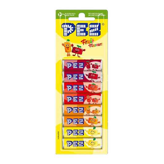 Pastilhas Fruit Mix Cartela Refil com 8 Unidades 68g Pez