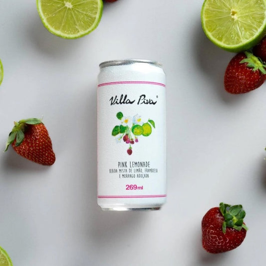 Suco Pink Lemonade Villa Piva Lata 269ml