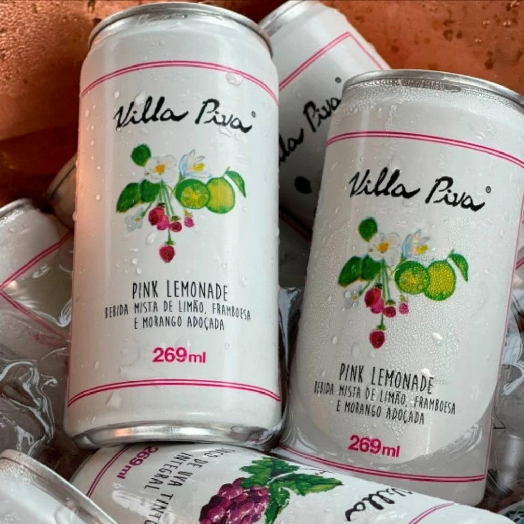 Suco Pink Lemonade Villa Piva Lata 269ml