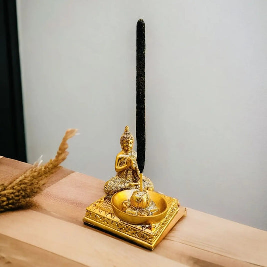 Porta Incenso Buda Dourado Martins