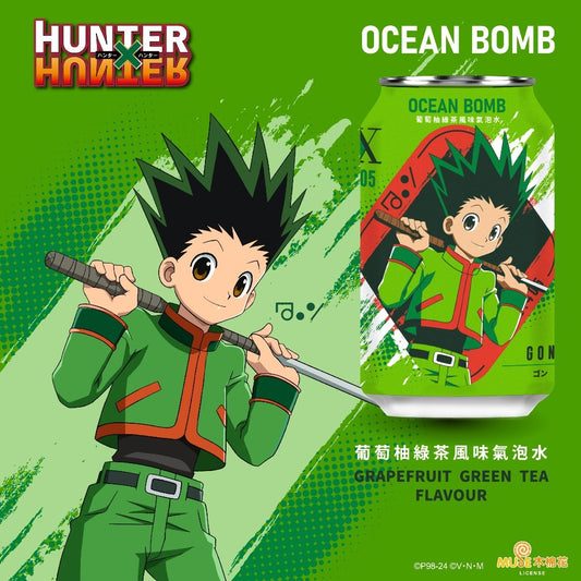 Refrigerante Sabor Chá Verde e Toranja Hunter X Hunter 330ml Ocean Bomb