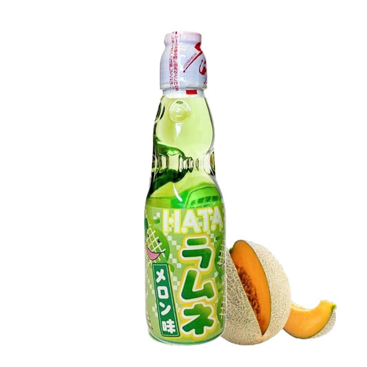 Refrigerante Ramune Hata Sabor Melão 200ml - Importado Japão