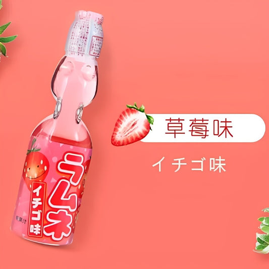 Refrigerante Ramune Sabor Morango 200ml Hata
