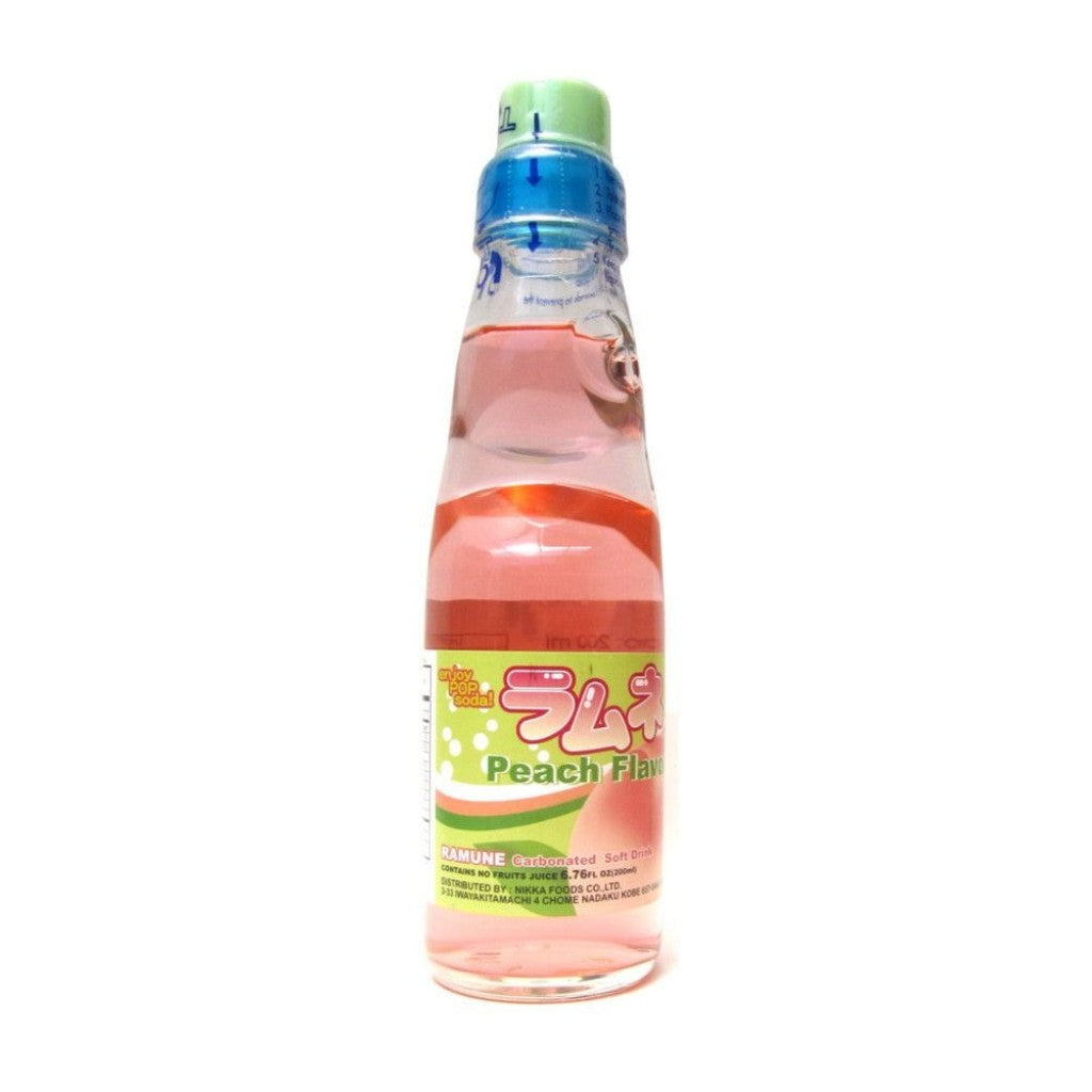 Refrigerante Ramune Sabor Pêssego 200ml Kotobukya