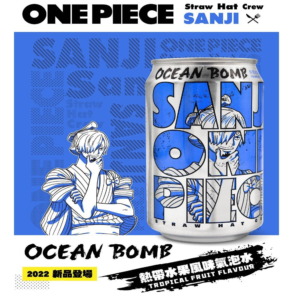 Refrigerante Sabor Frutas Tropicais One Piece 330ml Ocean Bomb
