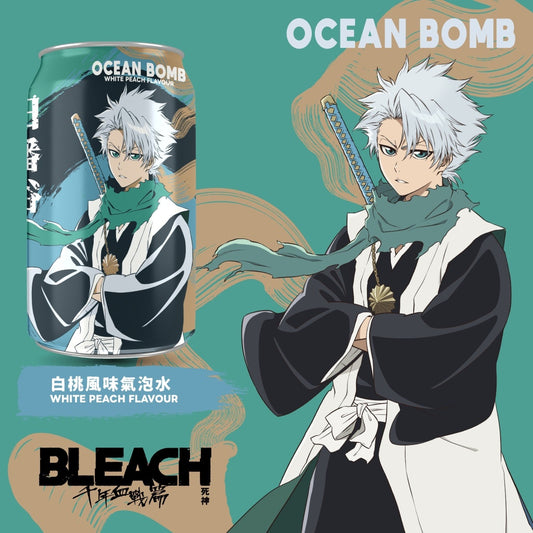 Refrigerante Sabor Pêssego Branco Bleach 330ml Ocean Bomb