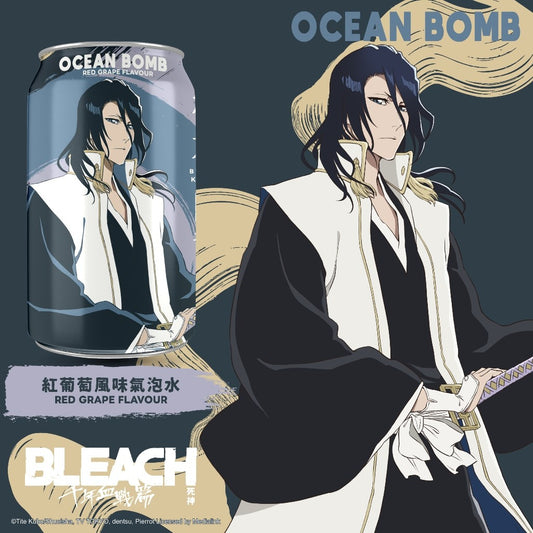 Refrigerante Sabor Uva Vermelha Bleach 330ml Ocean Bomb