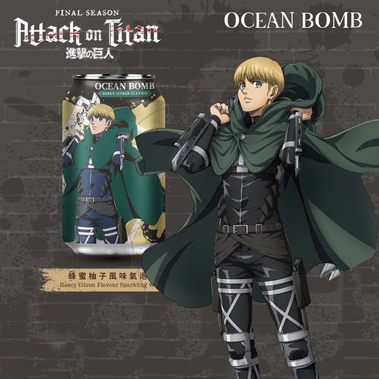Refrigerante Toranja e Mel Attack on Titan 330ml Ocean Bomb