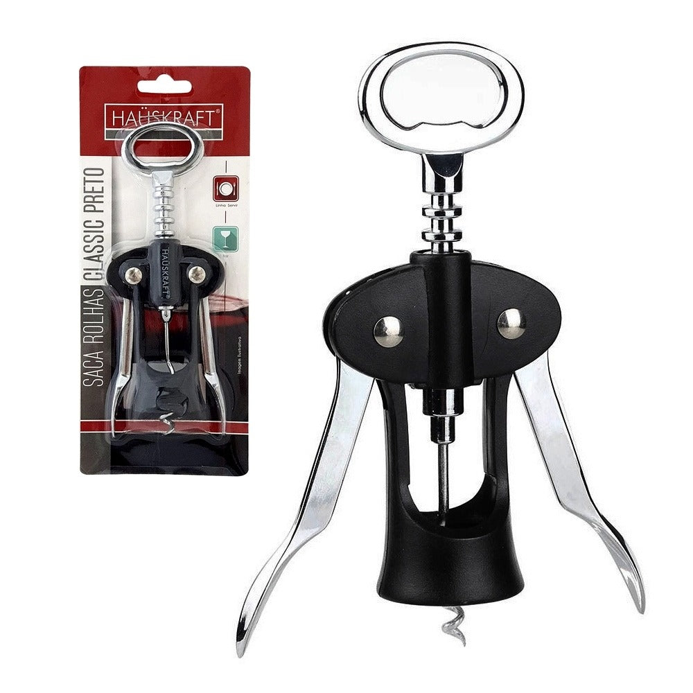 SACA-ROLHAS CLASSIC PRETO 16,5CM HAUSKRAFT