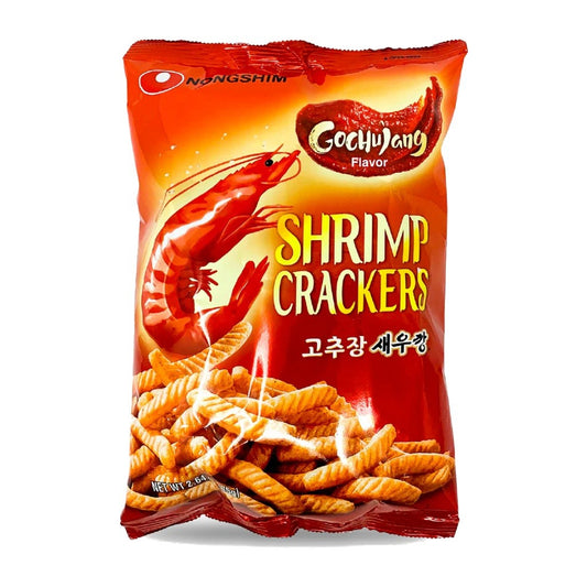 Salgadinho de Camarão com Pasta de Pimenta Shrimp Crackers 75g Nongshim