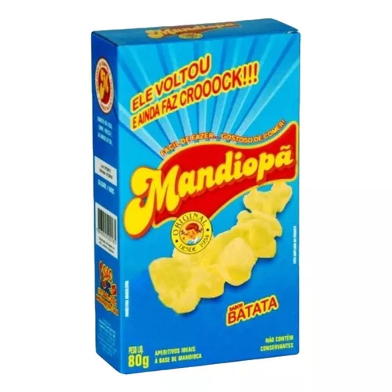 Salgadinho Sabor Batata 80g Mandiopã