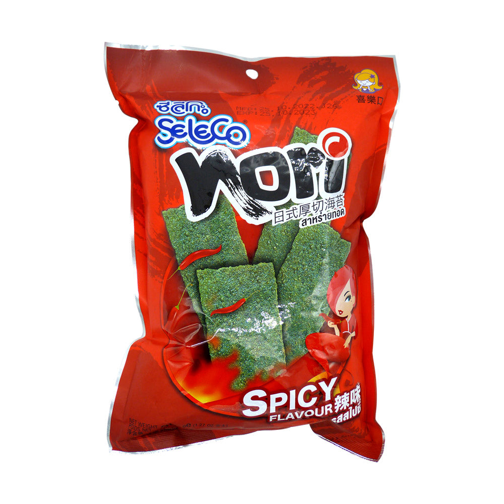 Snack de Alga Marinha Nori Crocante Picante Seleco 36g