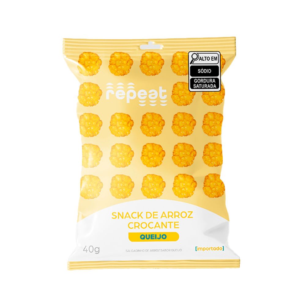 Snack de Arroz Crocante sabor Queijo 40g