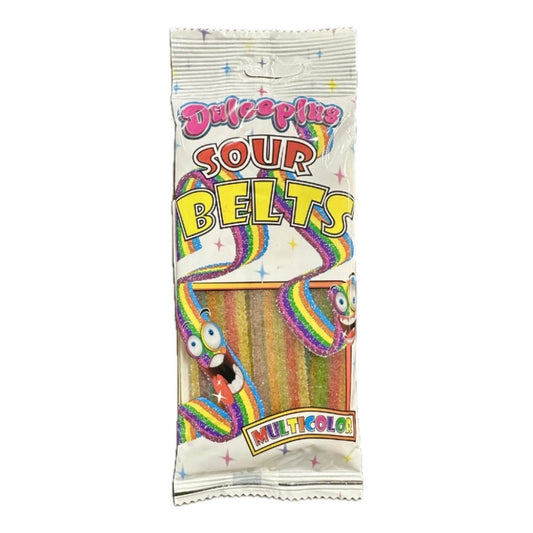Bala Sour Rainbow Belts 100g Dulceplus