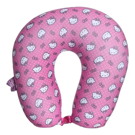 Almofada de Pescoço Hello Kitty Rosa Micro Pérolas Zona Criativa