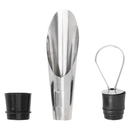 Bico Salva Gotas Mimo Style Inox para Vinho com Tampa