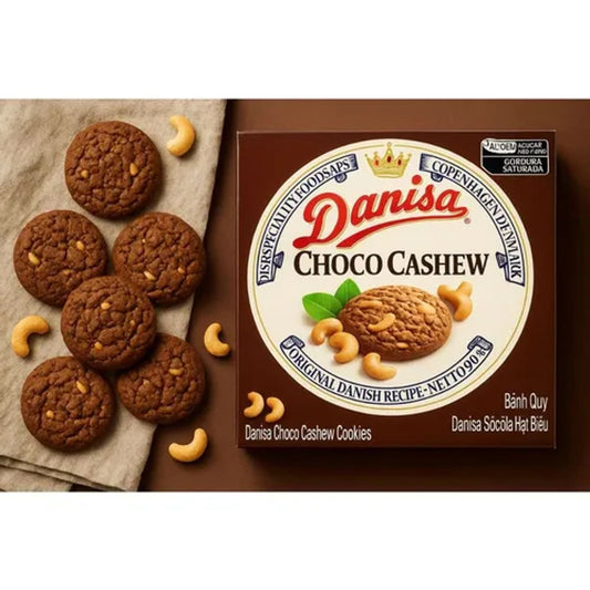 Biscoito Amanteigado Danisa Chocolate e Castanha de Caju 90g