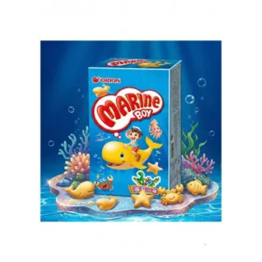 Biscoito Assado Marine Boy Orion Sabor Alga Marinha 30g