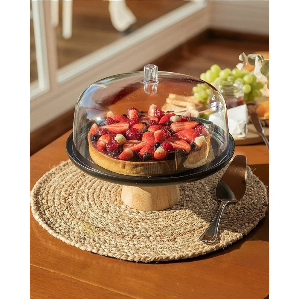 Boleira com Cúpula Empório Daruma 33cm Aço Inox e Sangel