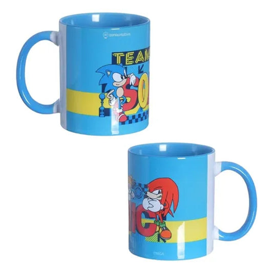 Caneca Sonic and Friends 350ml Porcelana Zona Criativa