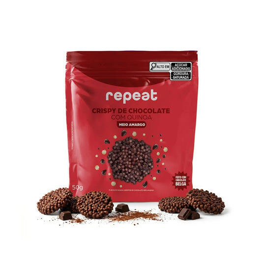 Crispy de Quinoa com Chocolate Meio Amargo Repeat 50g