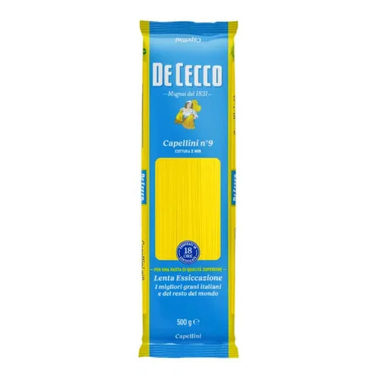 Macarrão Capellini N°9 De Cecco 500g - Massa Italiana Premium