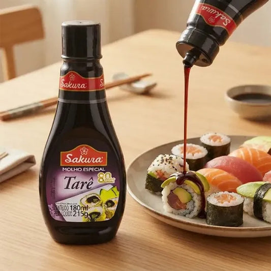 Molho Especial Tarê Sakura 180ml Agridoce para Sushi e Grelhados