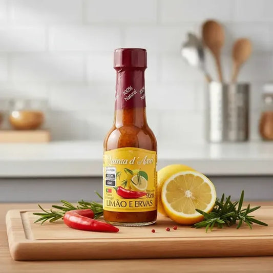 Molho Piri-Piri Limão e Ervas Quinta d'Avó 95ml