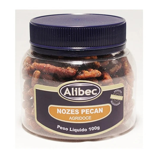Nozes Pecan Agridoce Alibec 100g Snack Crocante e Natural