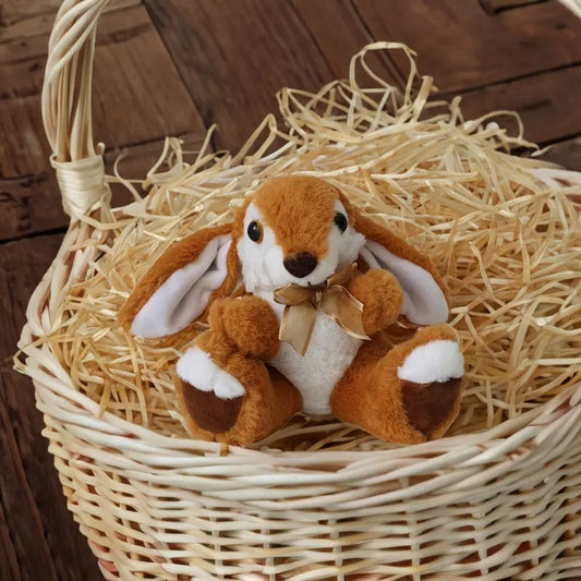 Pelúcia Coelho com Laço Sunn Toys Macio 21cm Cores Sortidas