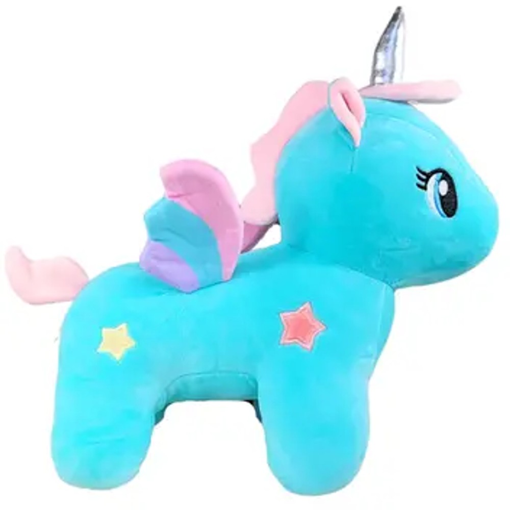 Pelúcia Unicórnio com Asas Sunn Toys 37cm Cores Sortidas