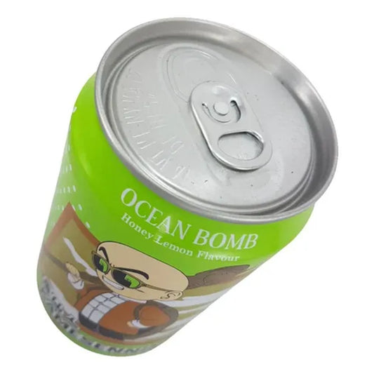 Refrigerante Ocean Bomb Dragon Ball Sabor Mel e Limão 330ml Colecionável