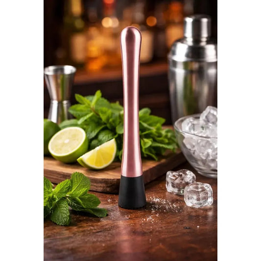 Socador de Drinks em Aço Inox Cobre Dynasty 20,5cm