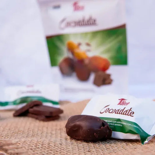 Tâmaras Recheadas com Amêndoas e Chocolate Mrs Taste 120g Vegano