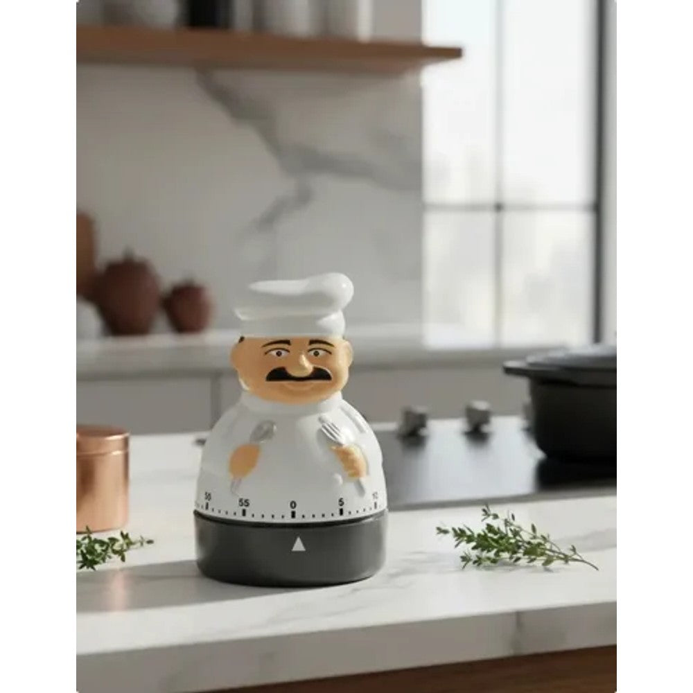 Timer de Cozinha Mecânico Hauskraft 60 Minutos Formato Cozinheira