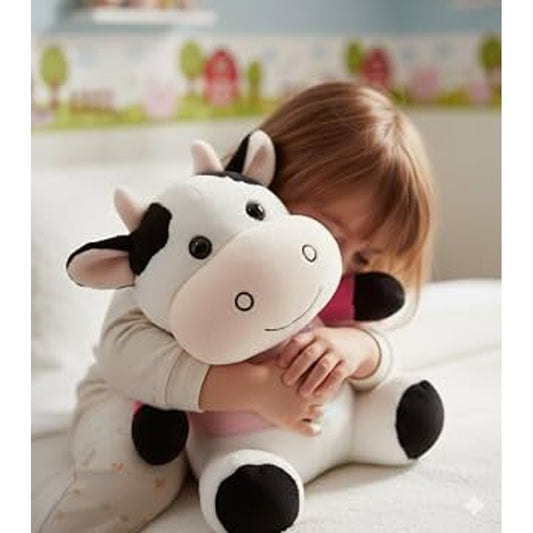 Vaca de Pelúcia Sunn Toys Infantil 18cm Super Macia
