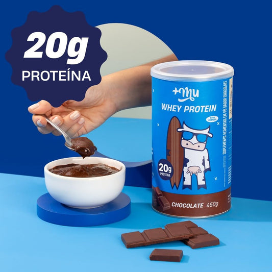 Whey Protein Concentrado Mais Mu Sabor Chocolate 450g