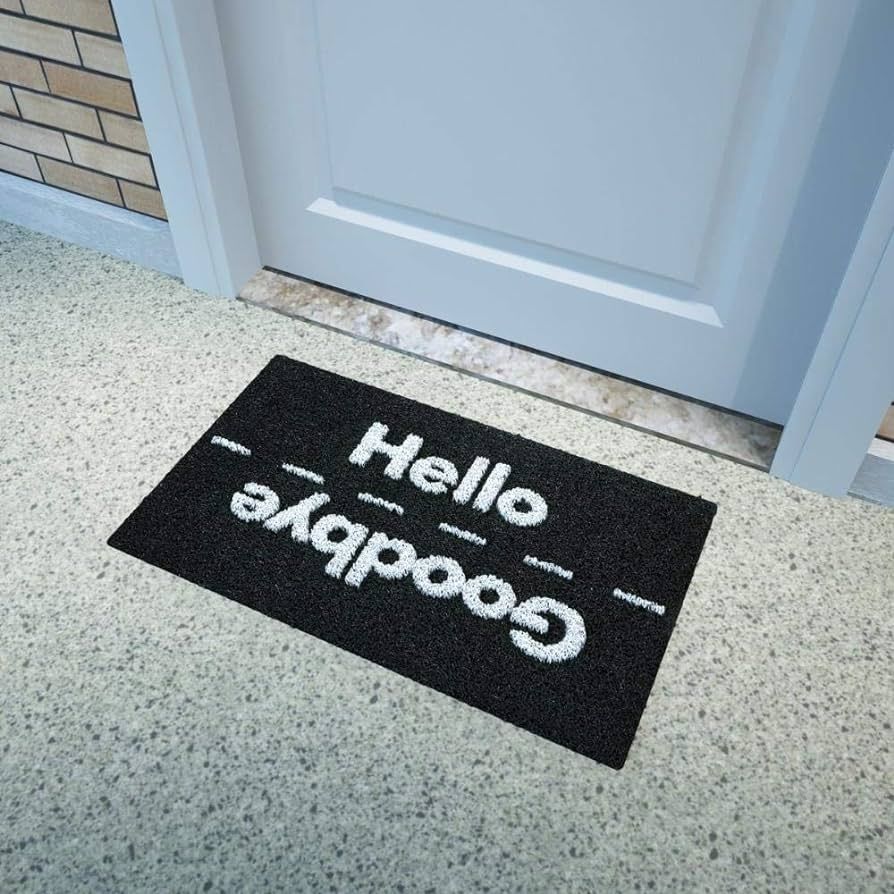 Tapete Capacho Vinil Hello Goodbye 40x60cm