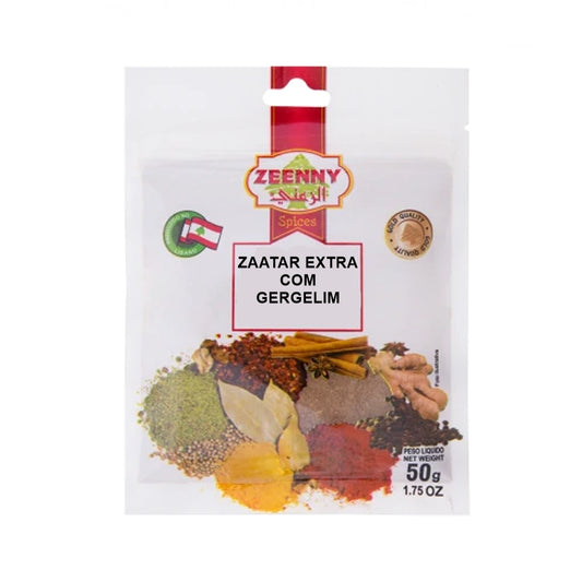 Tempero Zaatar Extra com Gergelim 50g - Zeenny