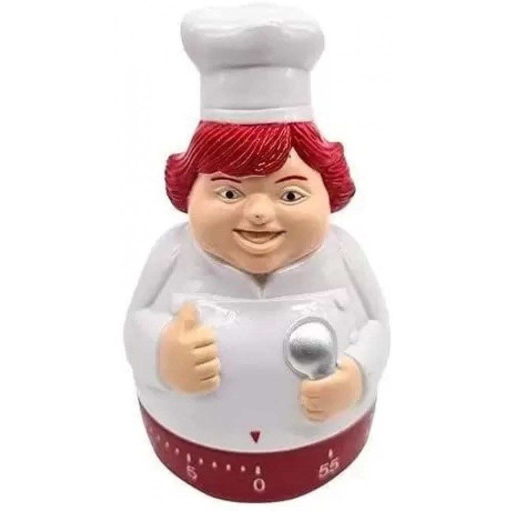 Timer para Cozinha Cozinheira 6x6x10cm