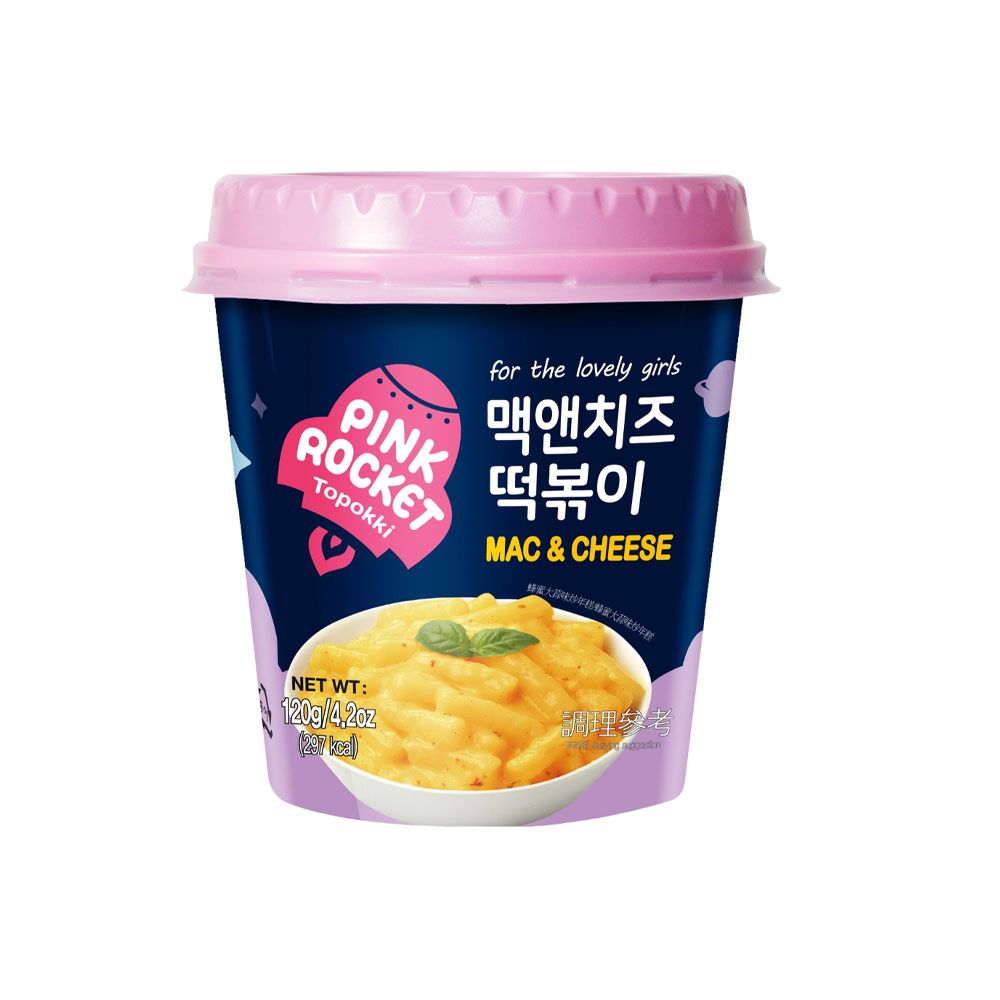 Topokki Sabor Macarrao Com Queijo 120g Pink Rocket