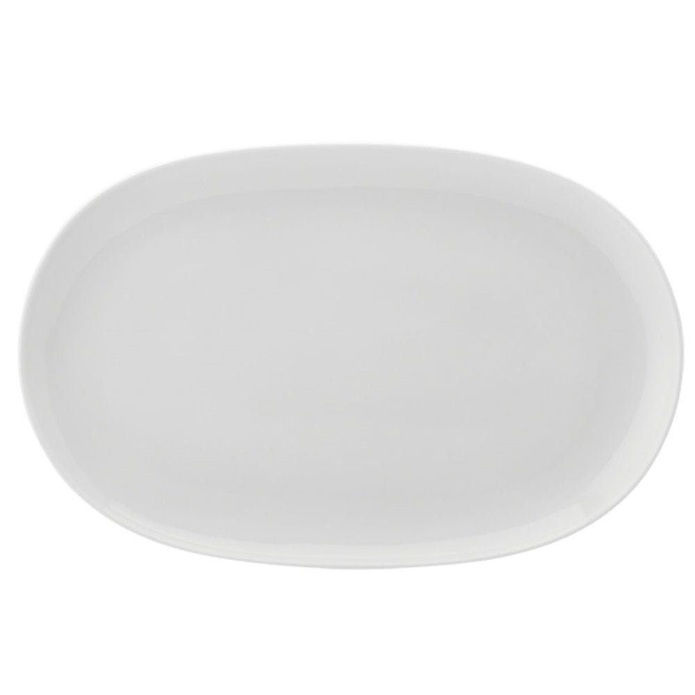 TRAVESSA PORCELANA RASA OVAL BRANCA VOYAGE 36CM SCHMIDT