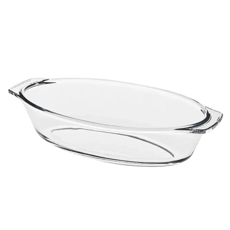 TRAVESSA REFRATARIA OVAL VIDRO 23,5CM HAUSKRAFT