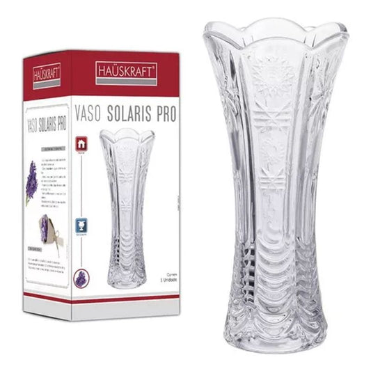 Vaso De Vidro Solaris Pro 9x9x19cm