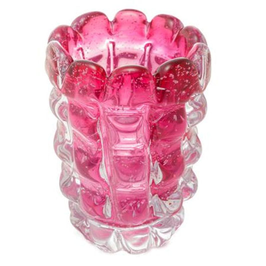 Vaso Vidro Italy Rosa 10x13cm