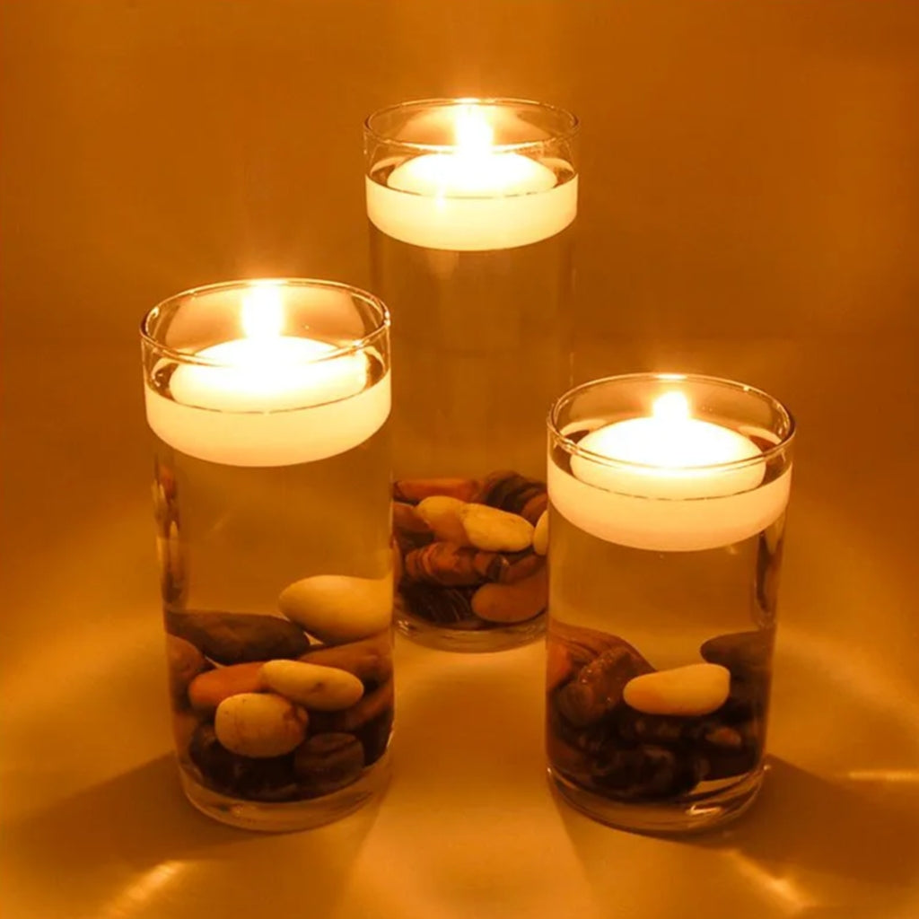 Vela Disco Grande Flutuante Branca 30g Loja das Velas