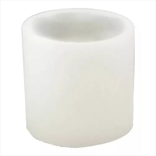 Vela Luminária Cilíndrica Branca 10x15cm